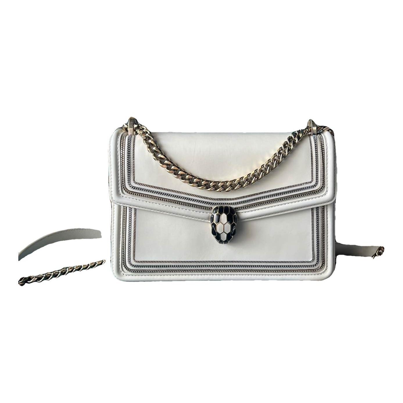 Serpenti leather handbag