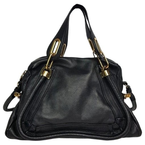 Leather clutch bag