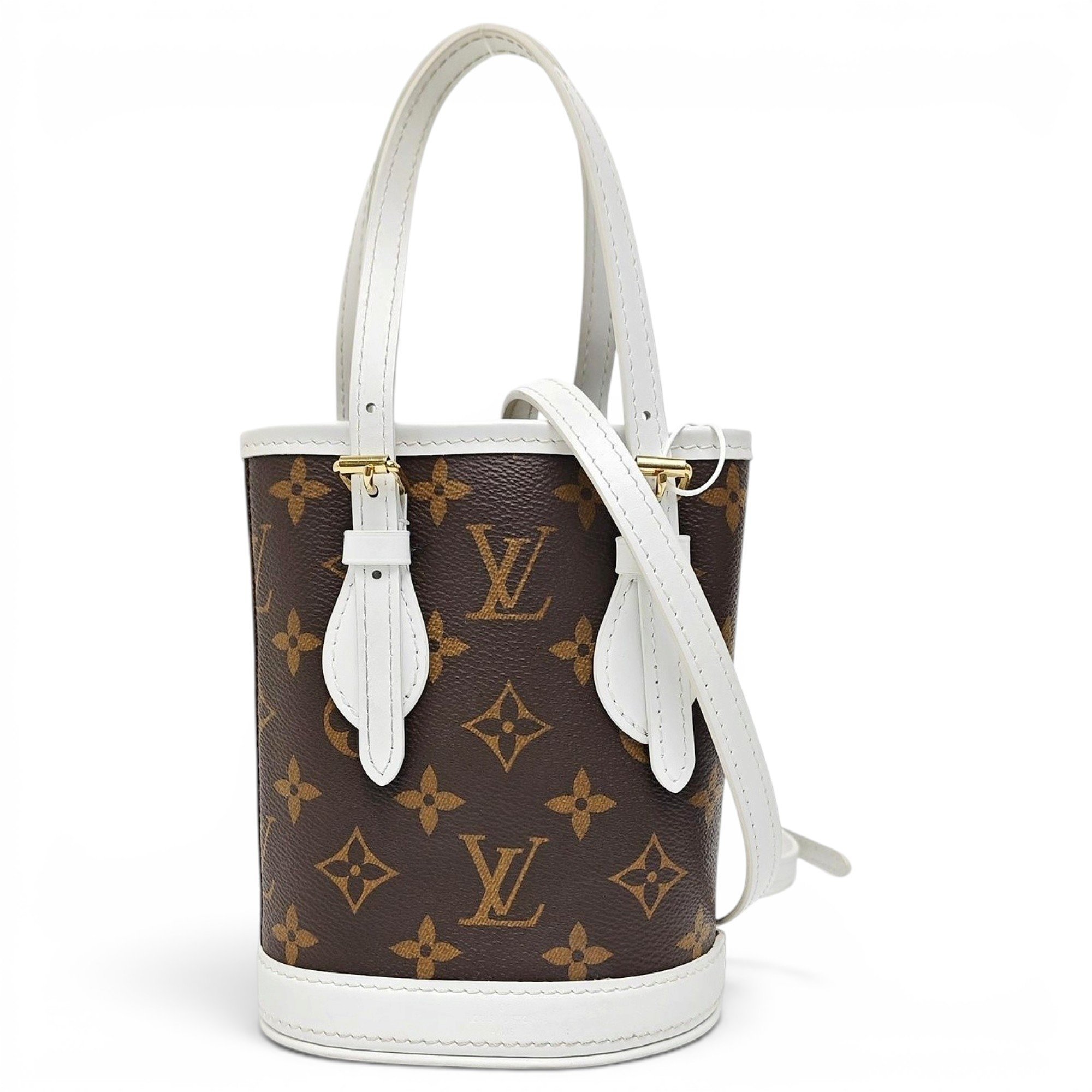 Bucket leather handbag