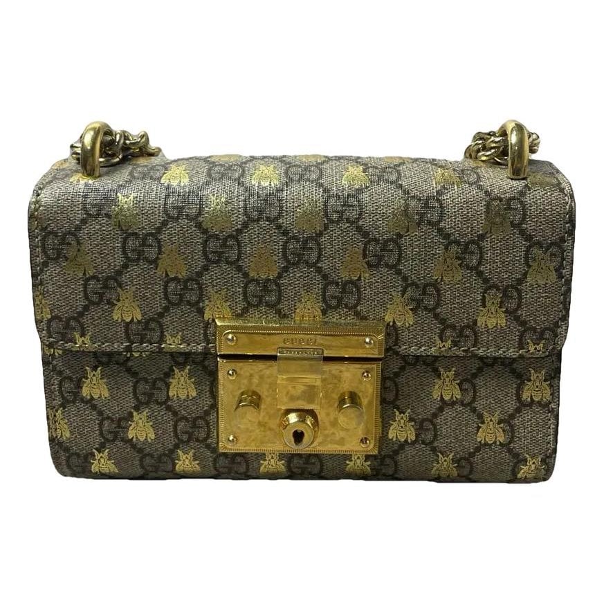 Padlock vinyl crossbody bag