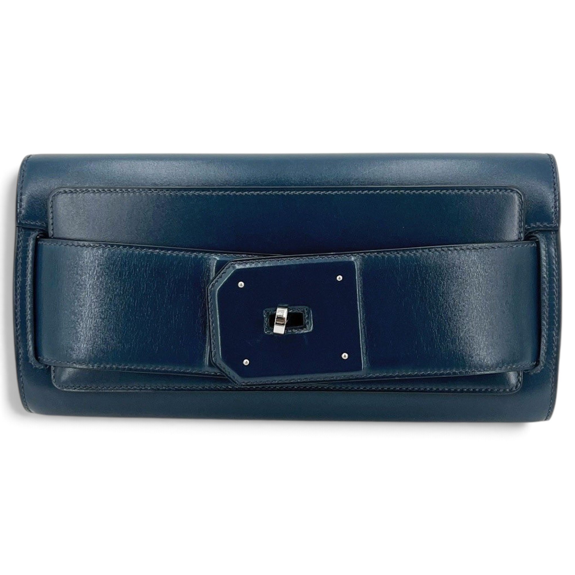 Leather clutch bag