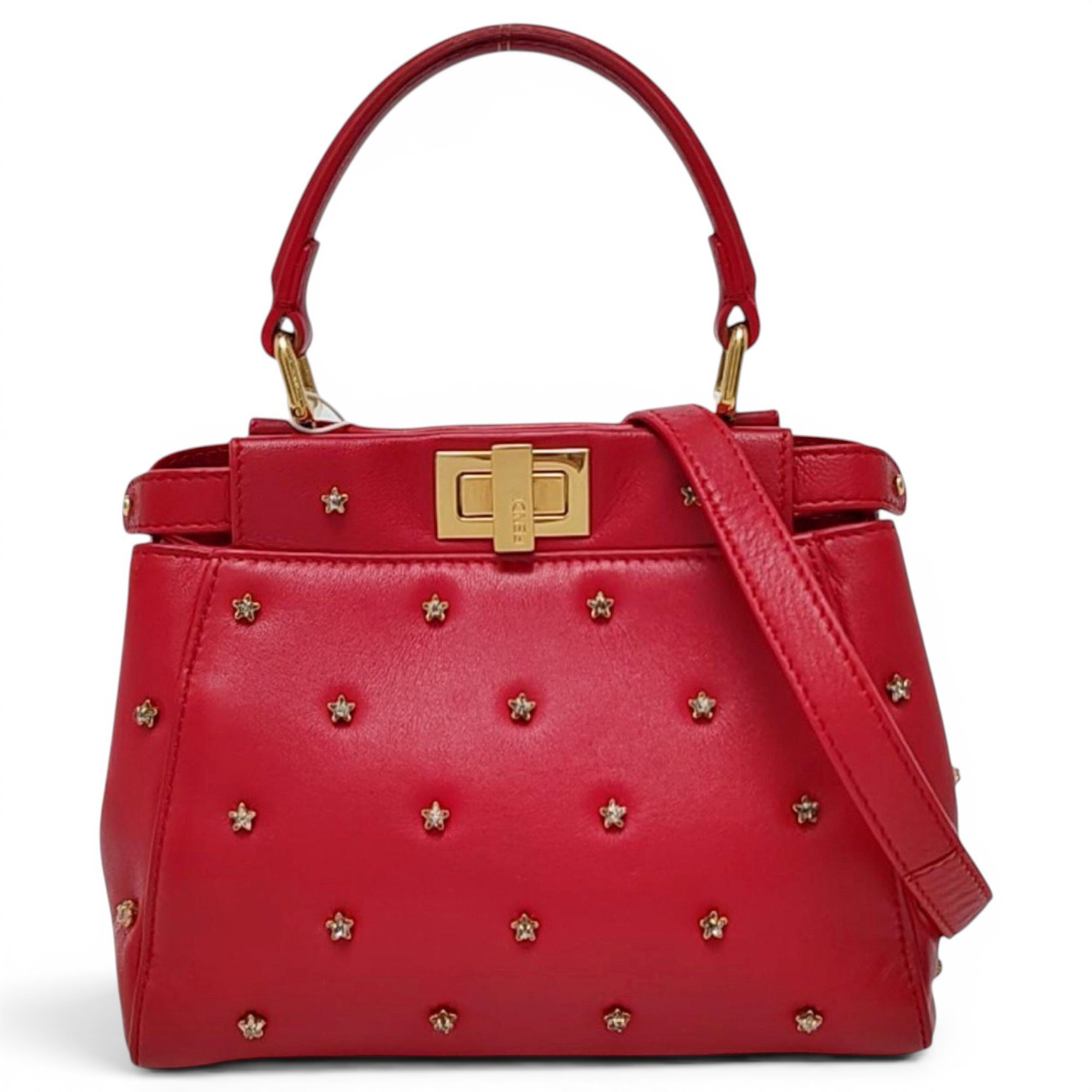 Peekaboo leather handbag
