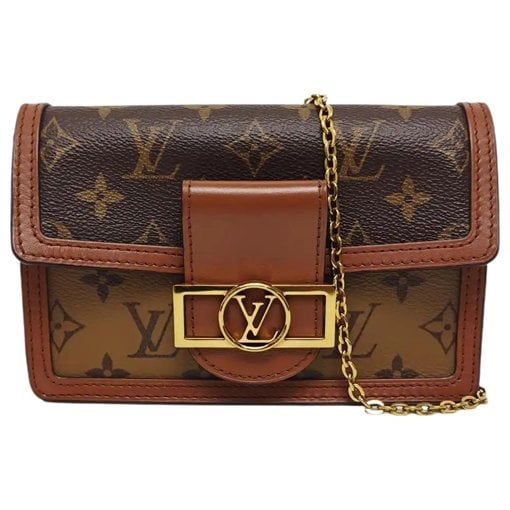 Dauphine leather crossbody bag