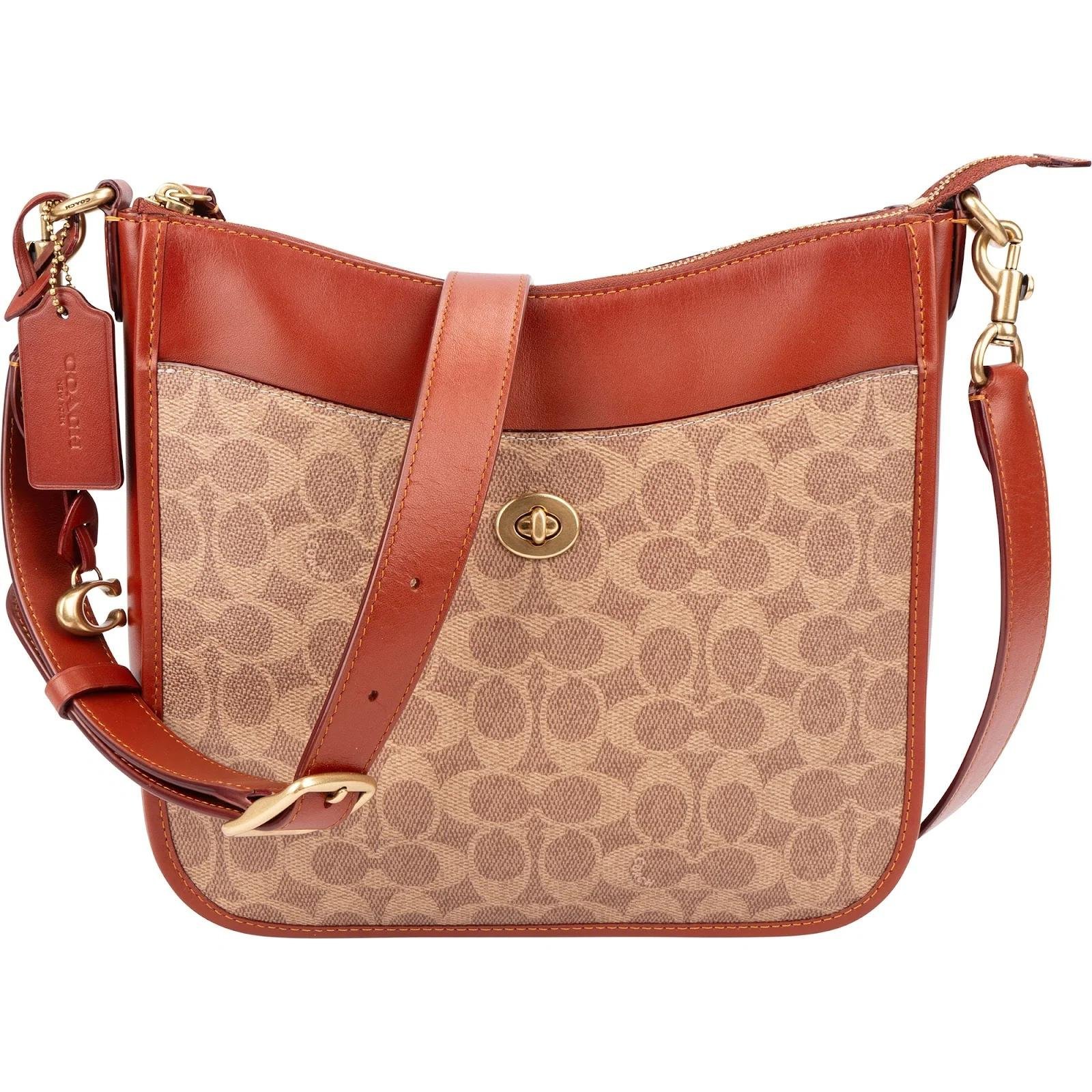 Coach Signature Sufflette leather crossbody bag