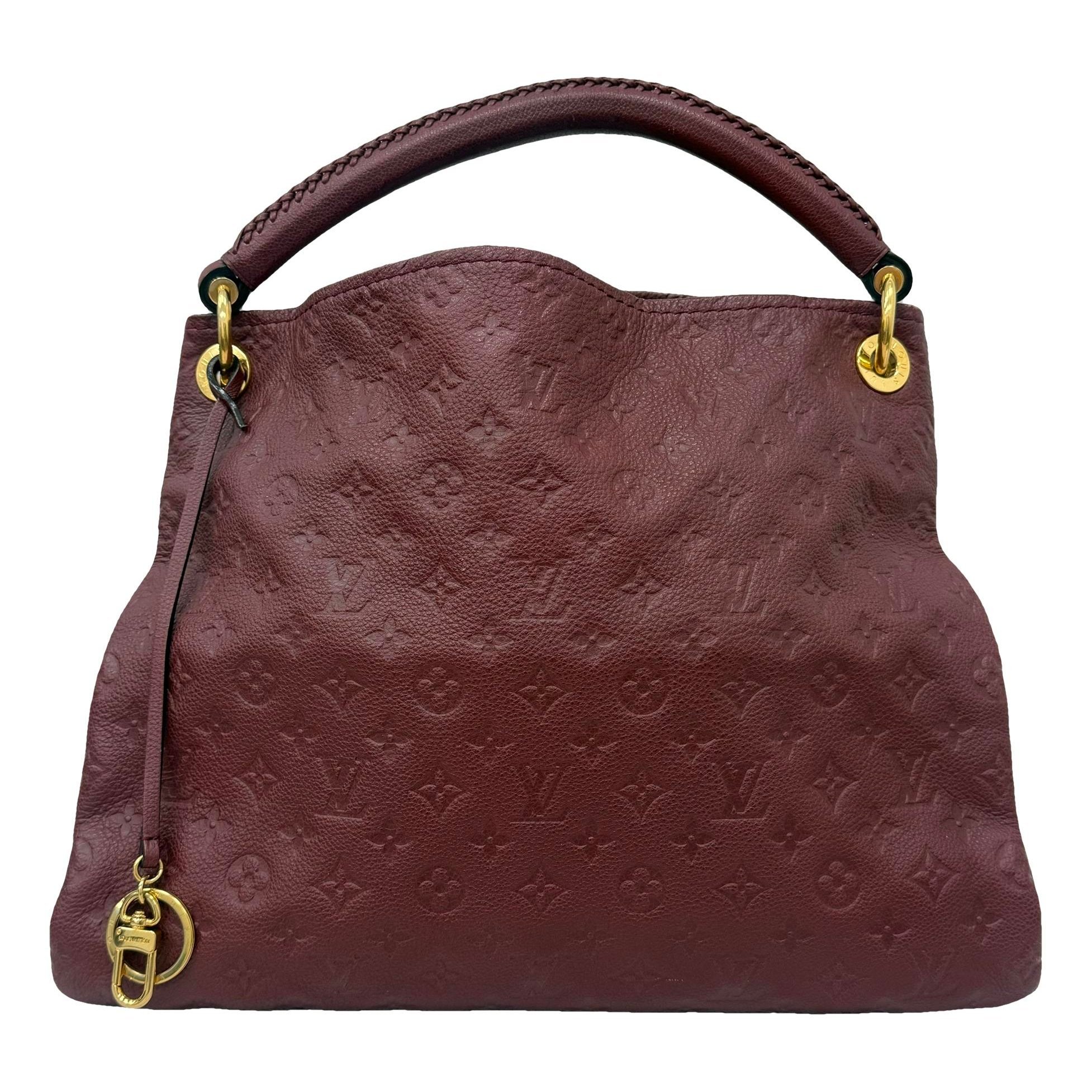 Artsy leather handbag