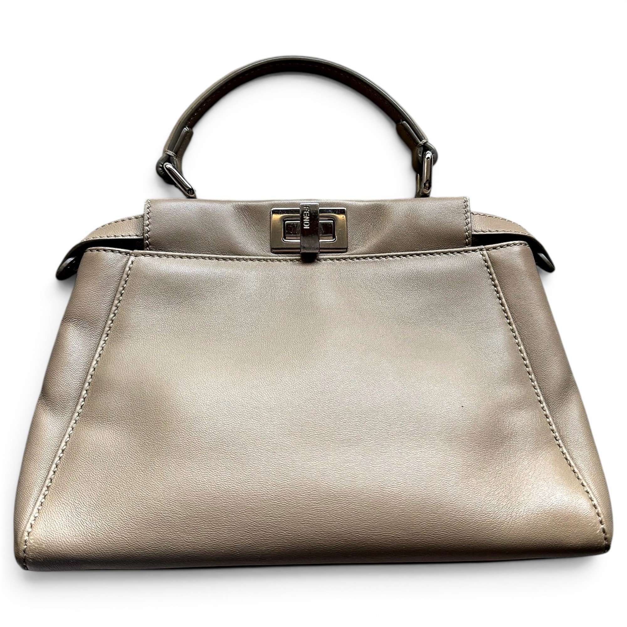 Peekaboo leather handbag