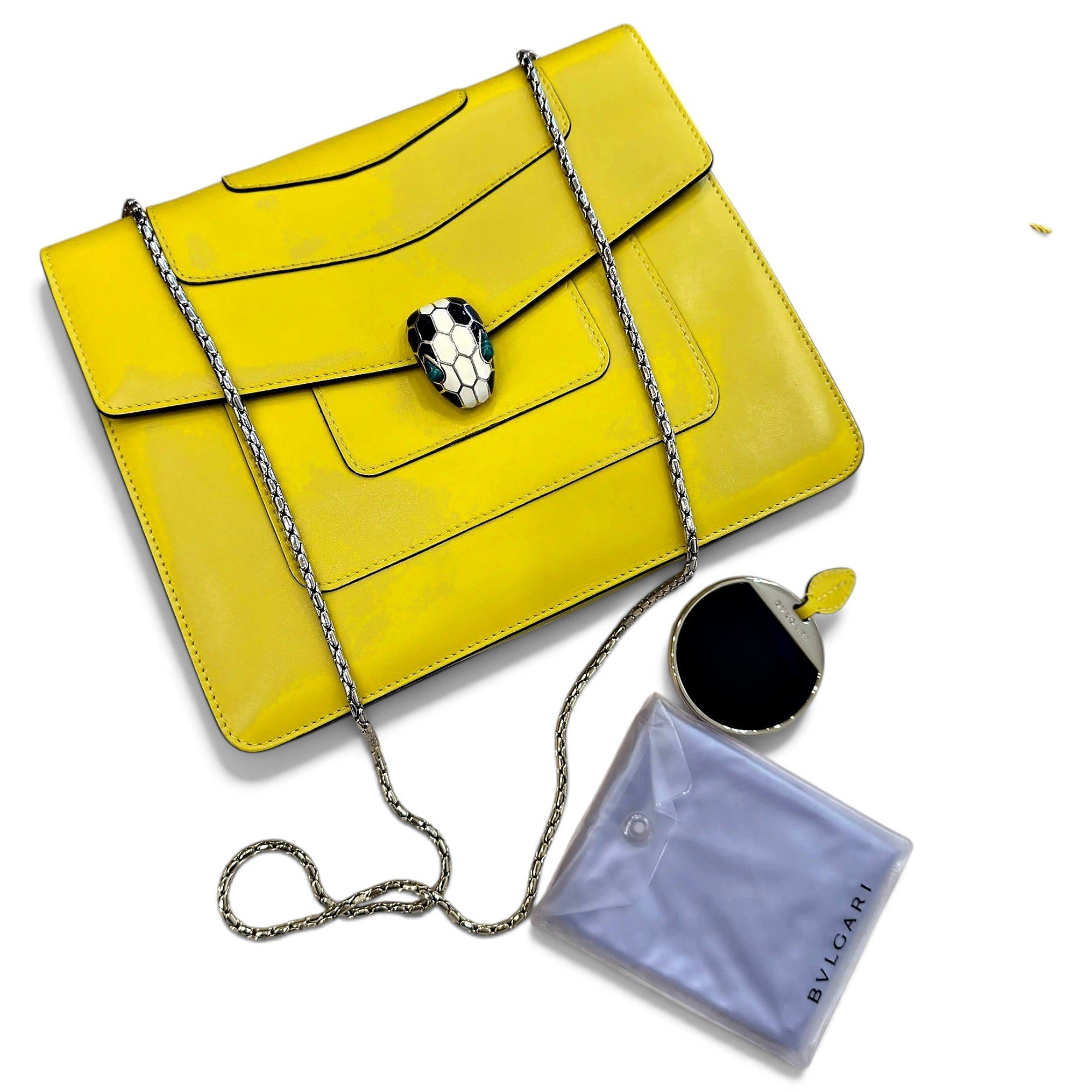Serpenti leather crossbody bag