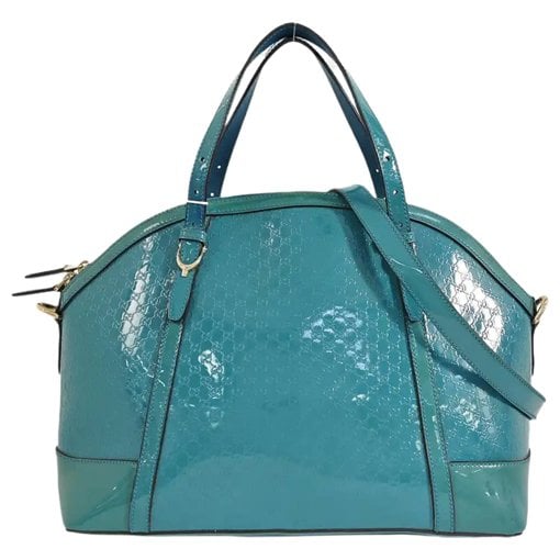 Patent leather handbag