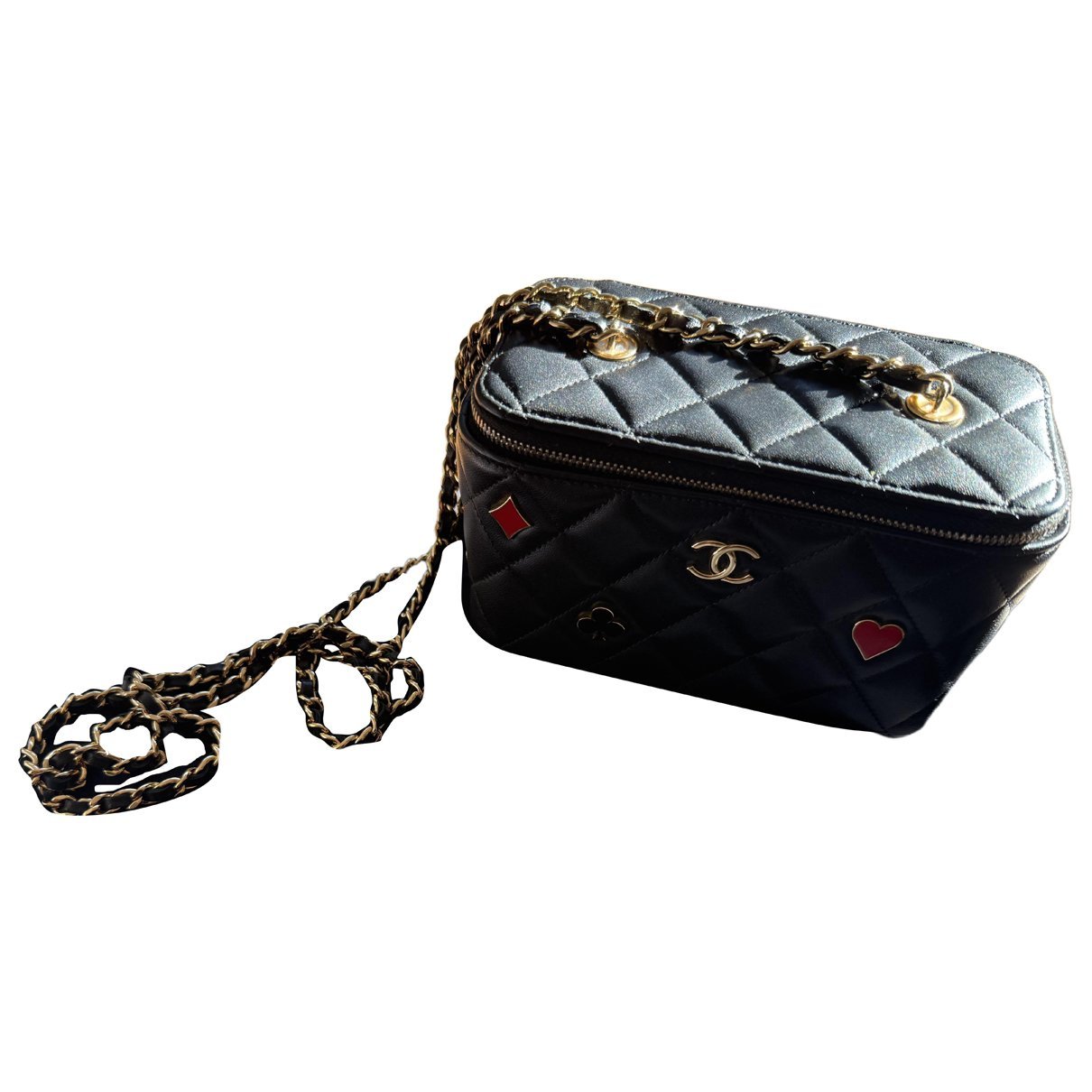 Vanity leather handbag