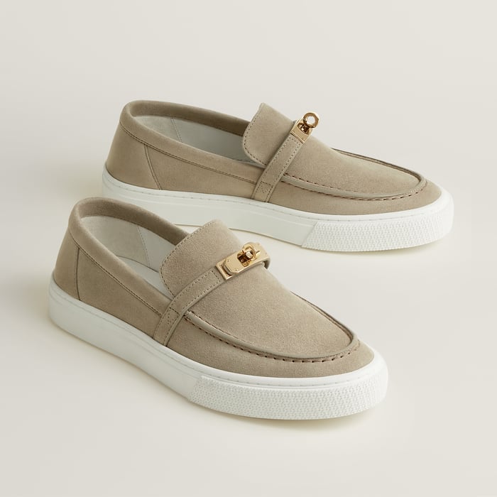 Beige Esquisse Game Slip-on Sneaker