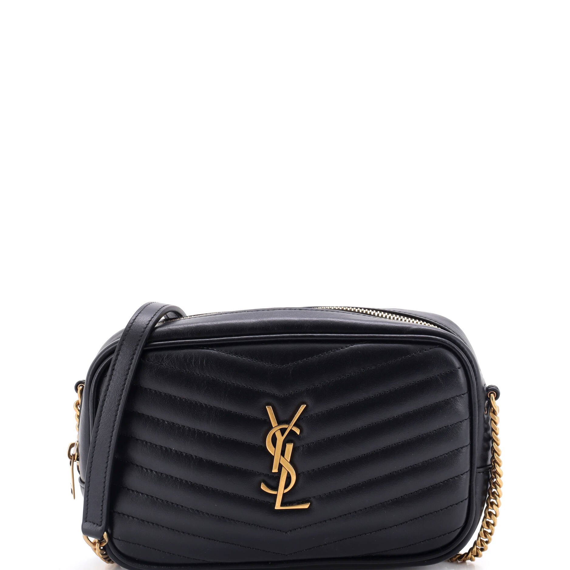 Lou Camera Bag Matelasse Chevron Leather Mini