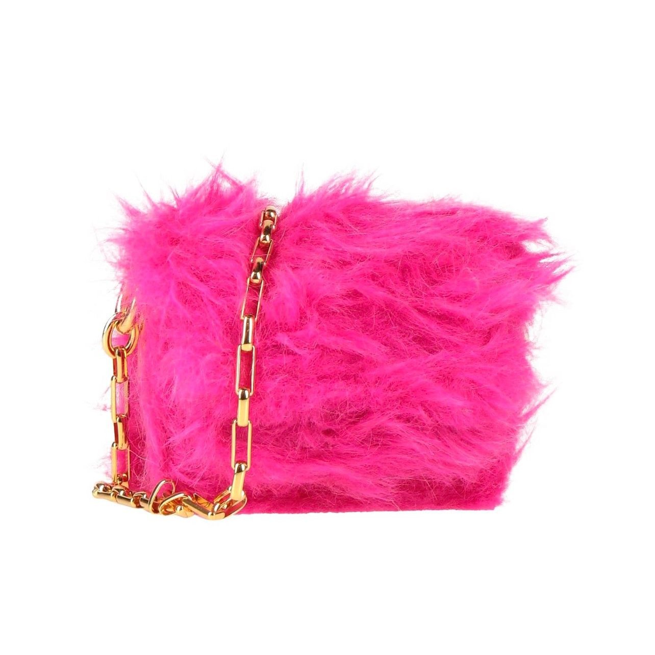 Trunk faux fur crossbody bag