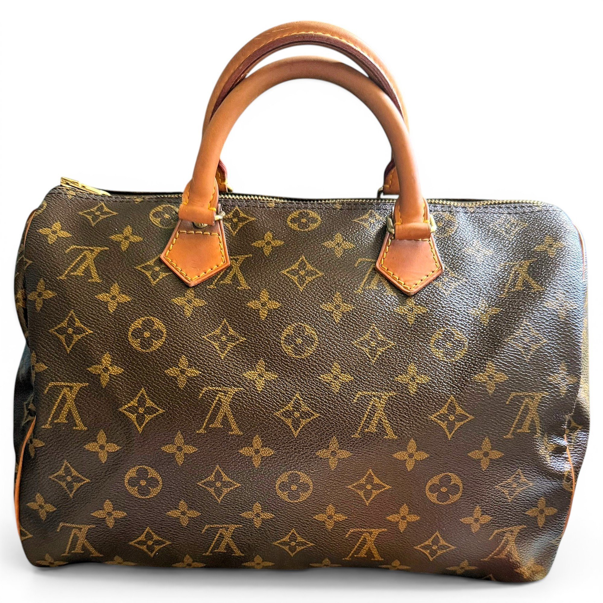 Speedy leather handbag