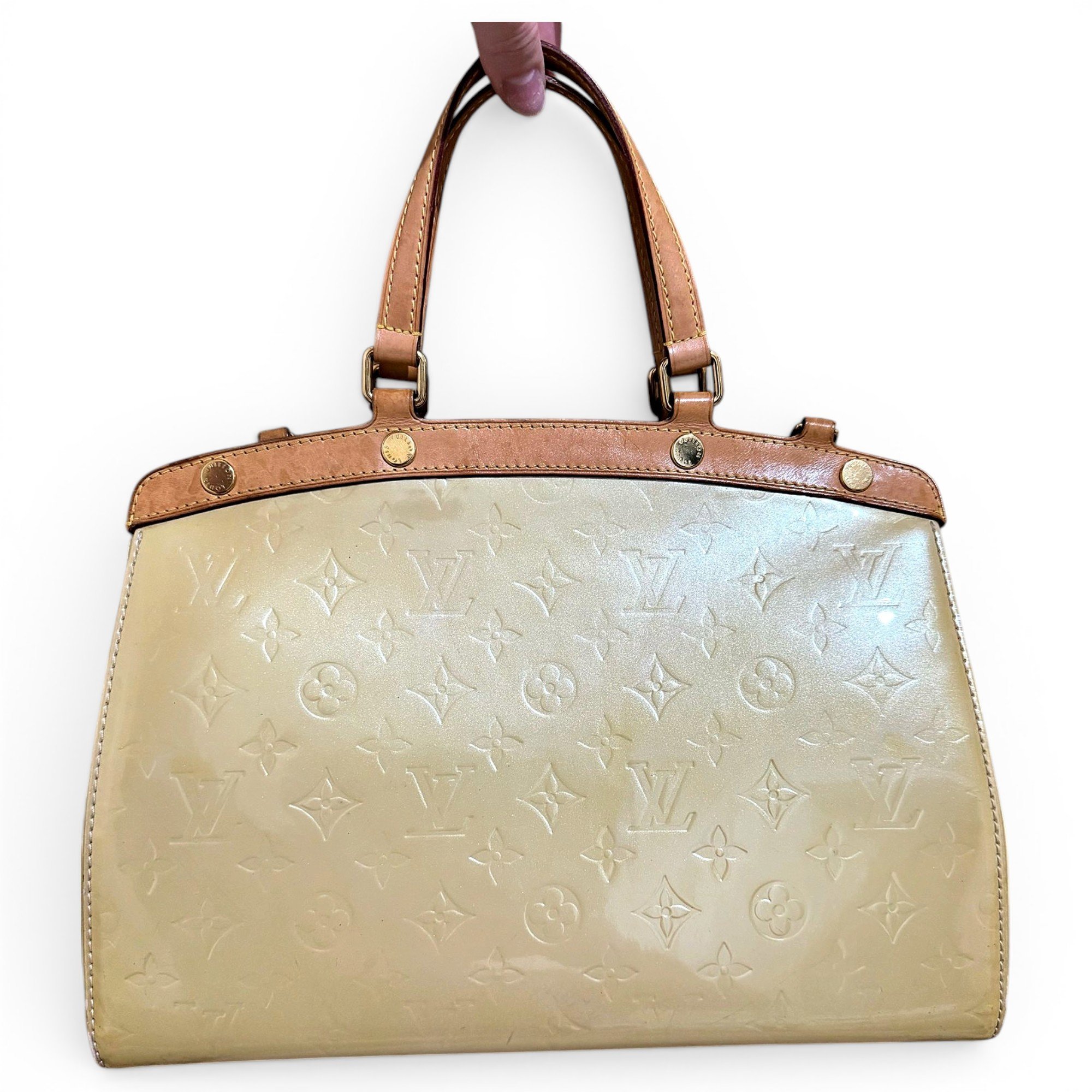 Bréa patent leather handbag
