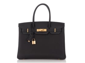 Hermes Hermès 30cm Black Togo Birkin 3-in-1