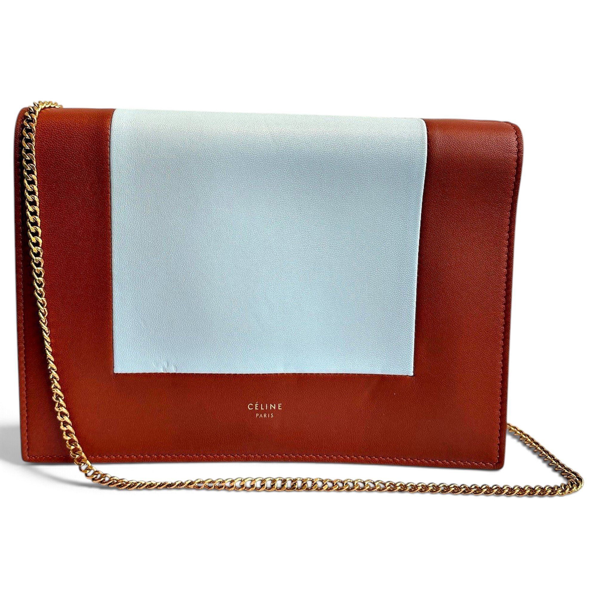 Frame leather crossbody bag