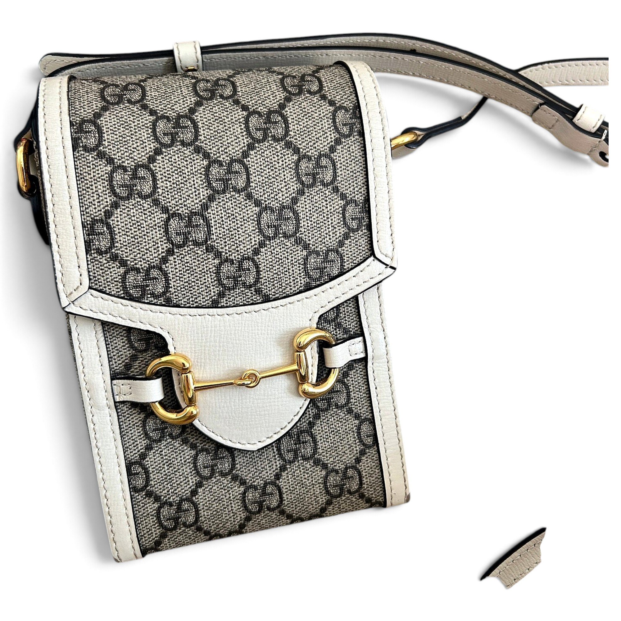 Horsebit 1955 Vertical leather crossbody bag