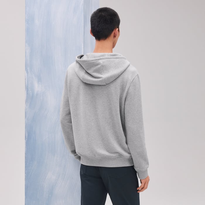 Gris Clair Hooded Sweater With Clou De Selle Detail