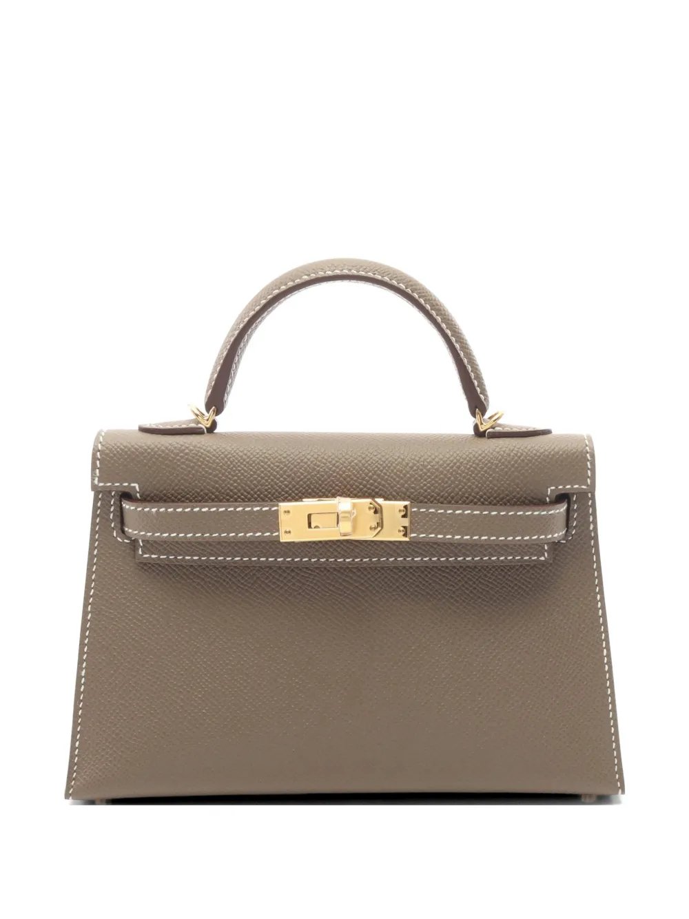 Hermes 2026 mini Kelly II Etoupe shoulder bag