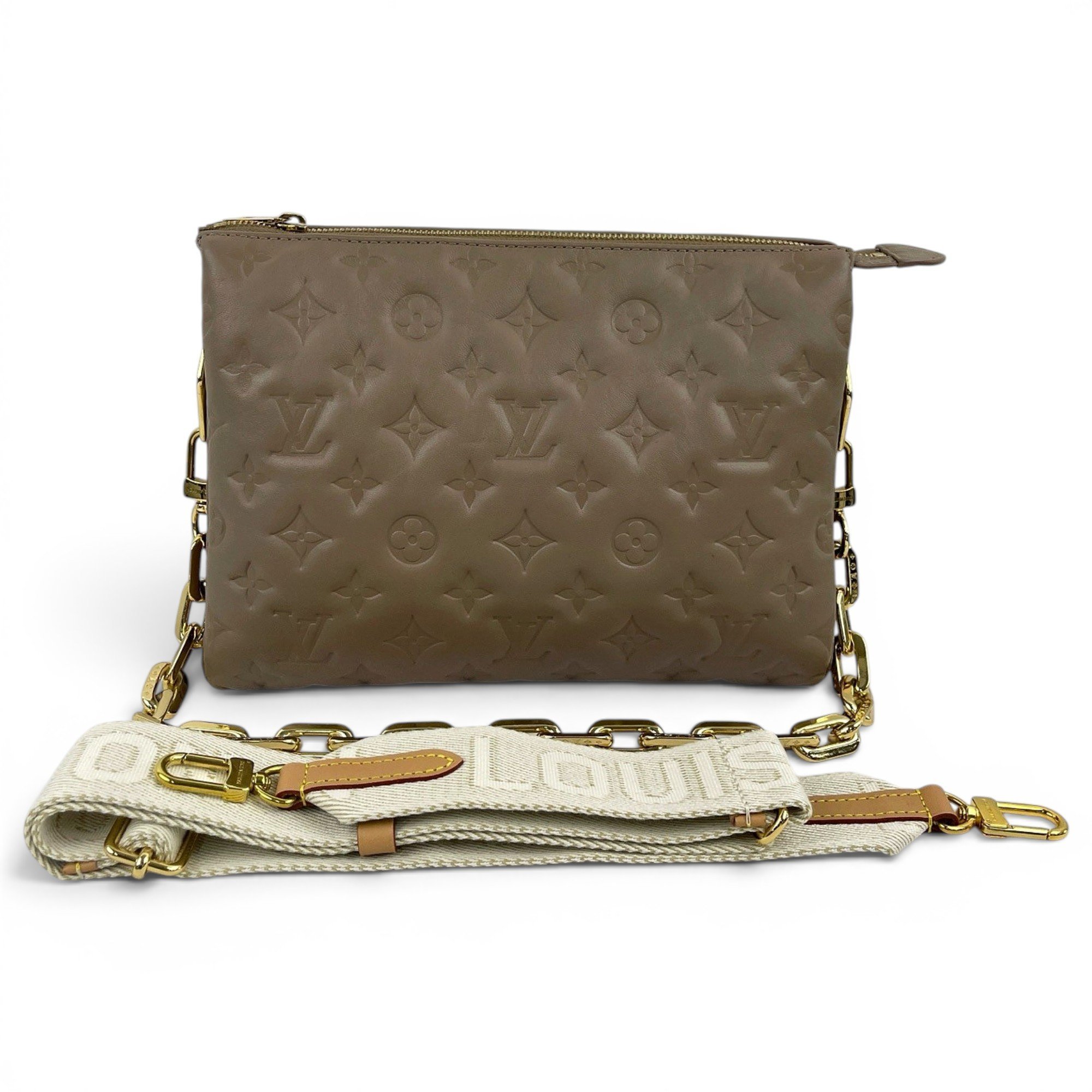 Coussin leather handbag