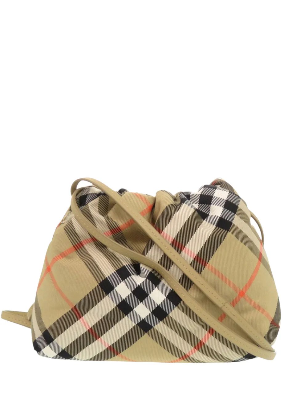 2023-2026 Supernova Check Nylon Drawstring Pouch crossbody bag