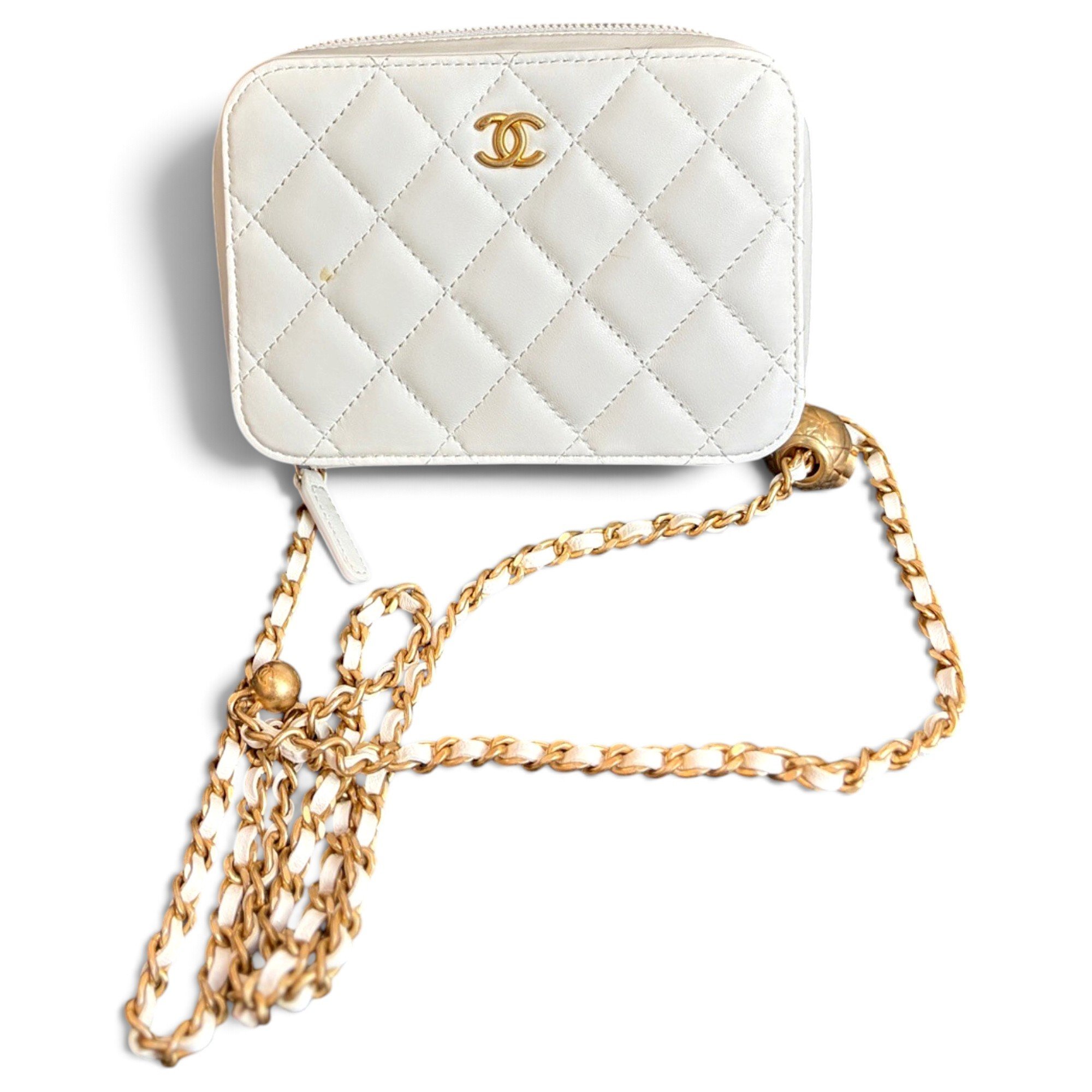 Trendy CC Vanity leather handbag