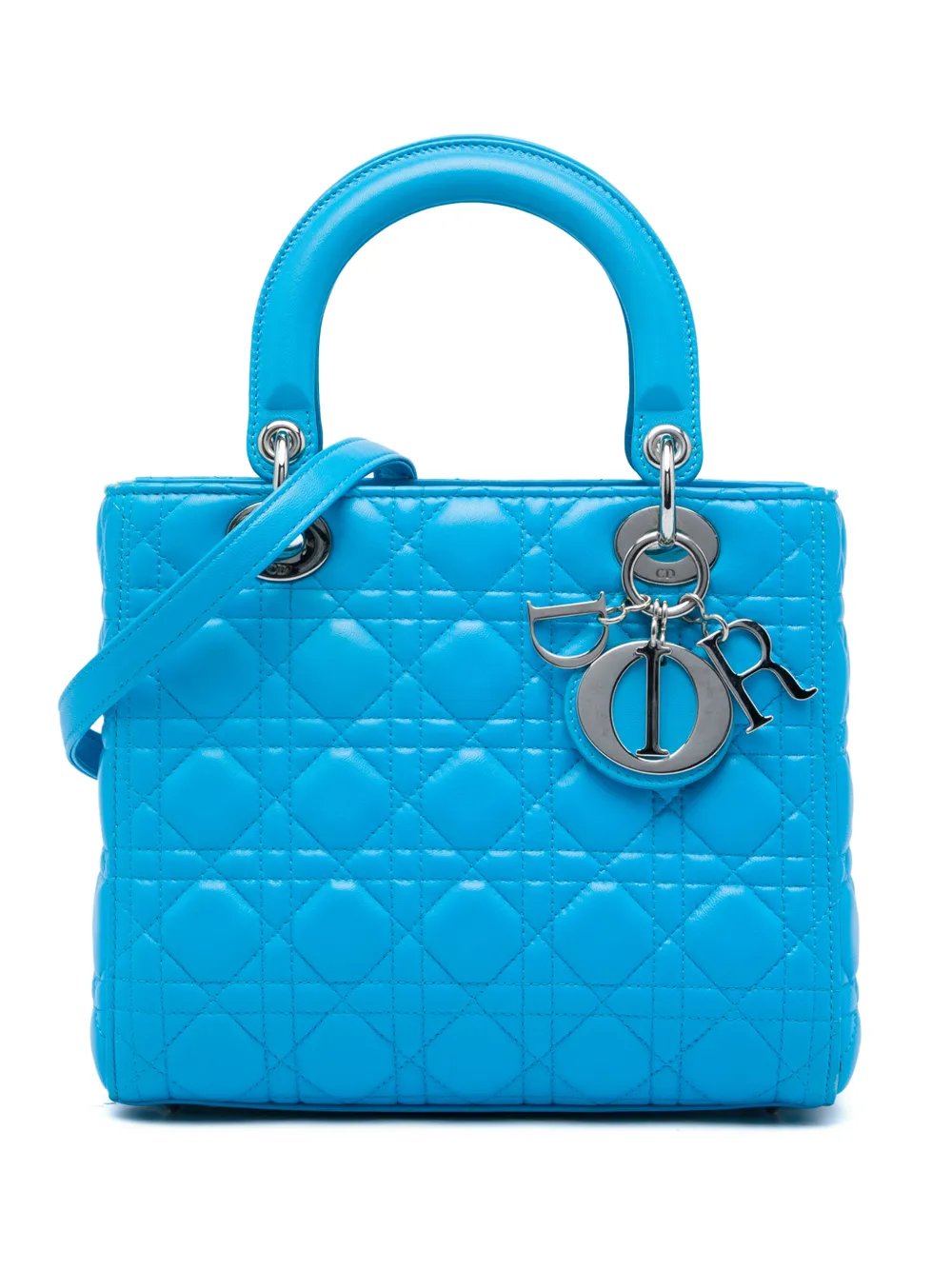 2014 Medium Lambskin Cannage Lady Dior satchel