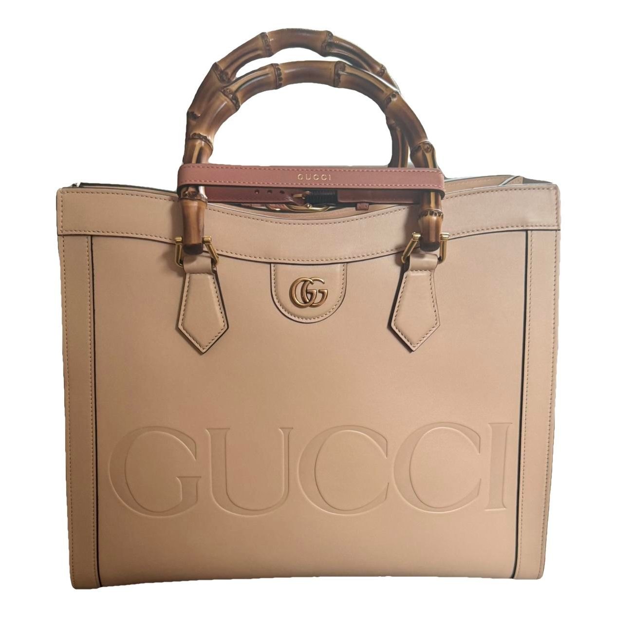 Diana Bamboo leather tote
