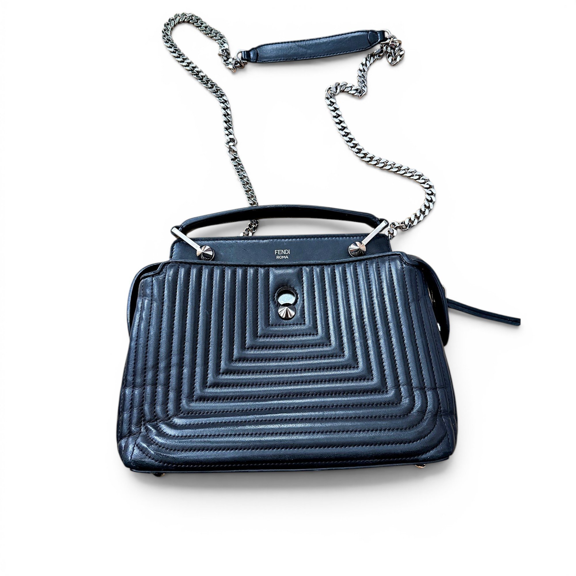 Dot Com leather handbag
