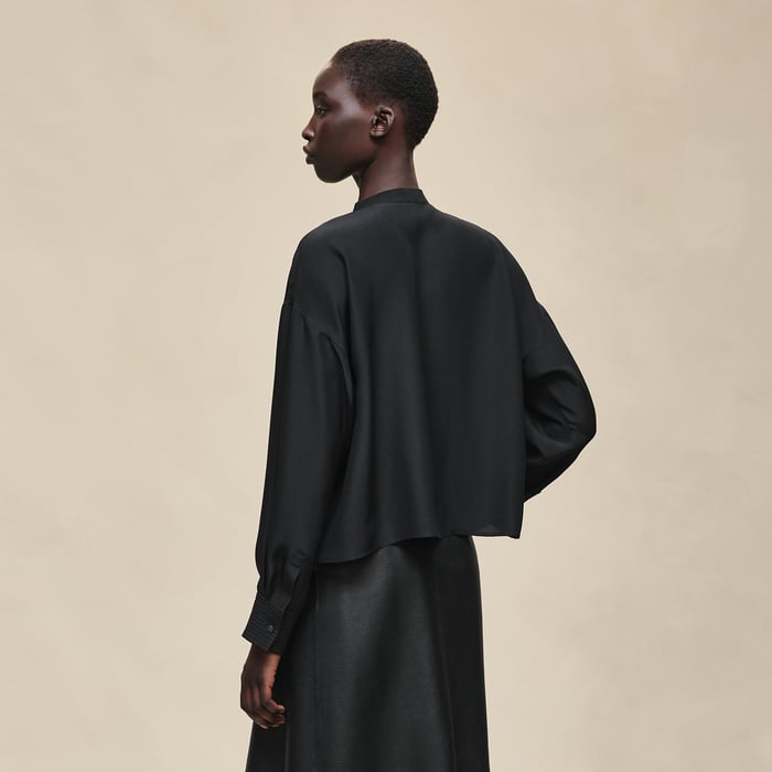 Noir Silk Shirt