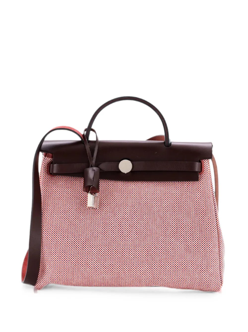 Herbag Zip Criss Viking Toile and Leather 31 shoulder bag