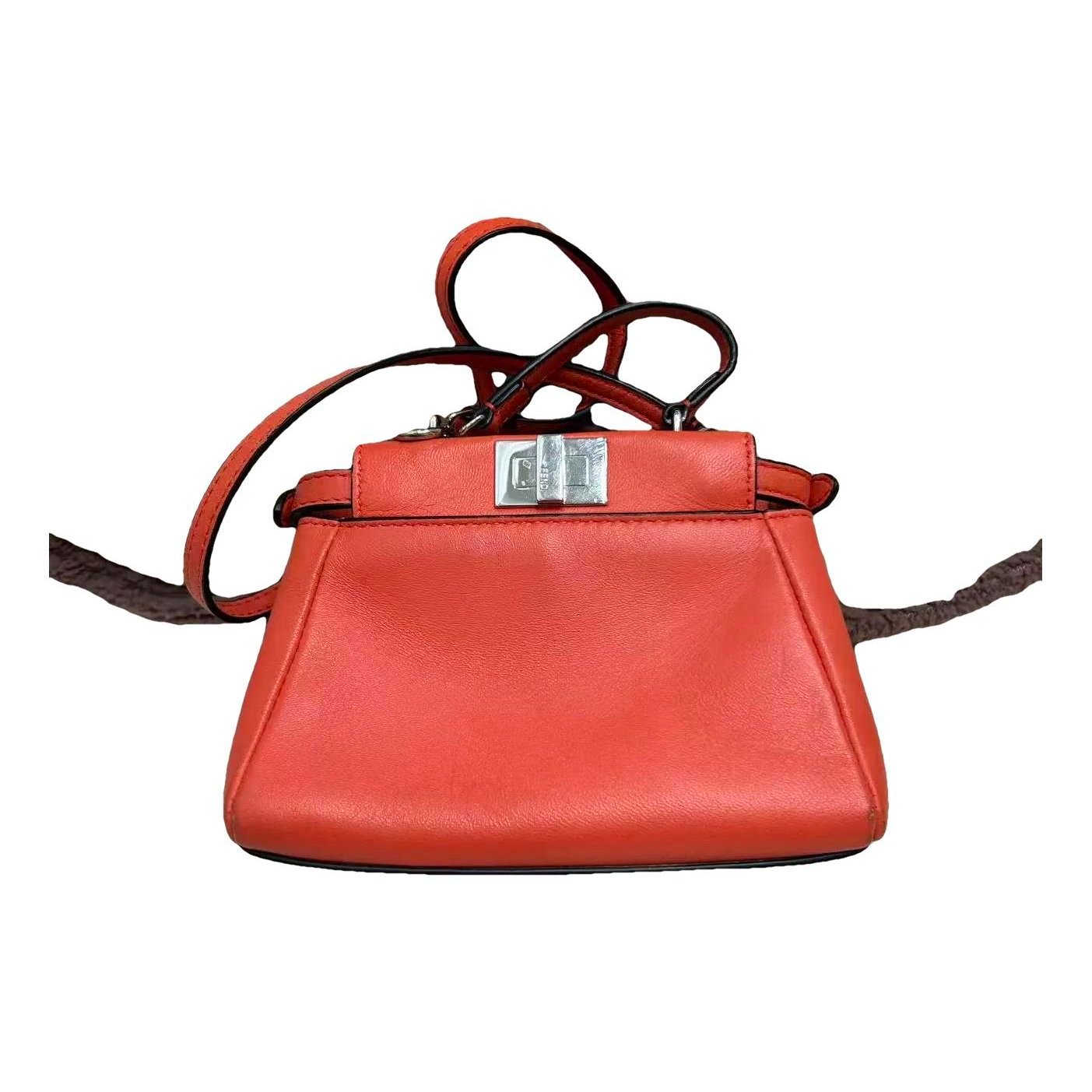 Peekaboo leather crossbody bag