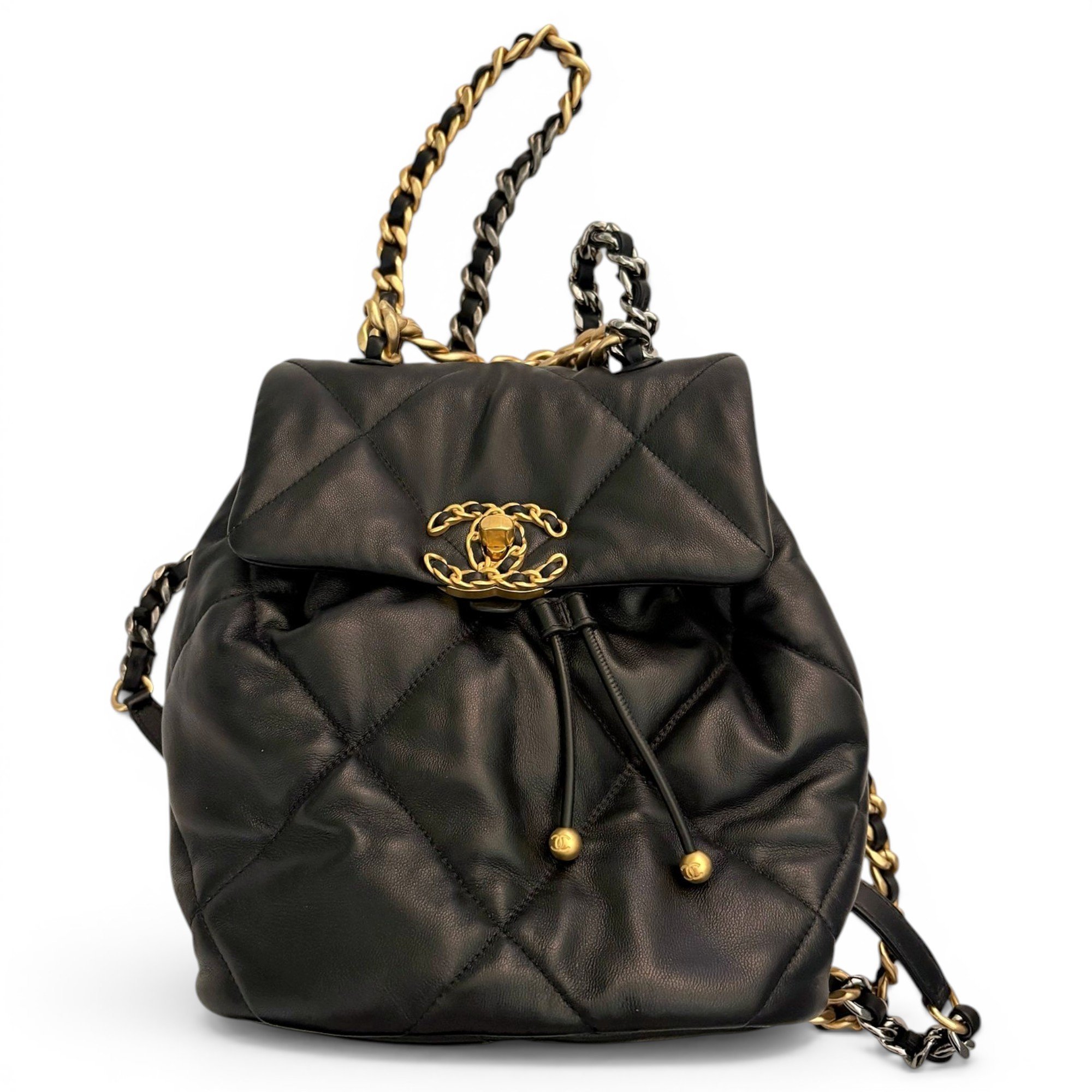Leather backpack