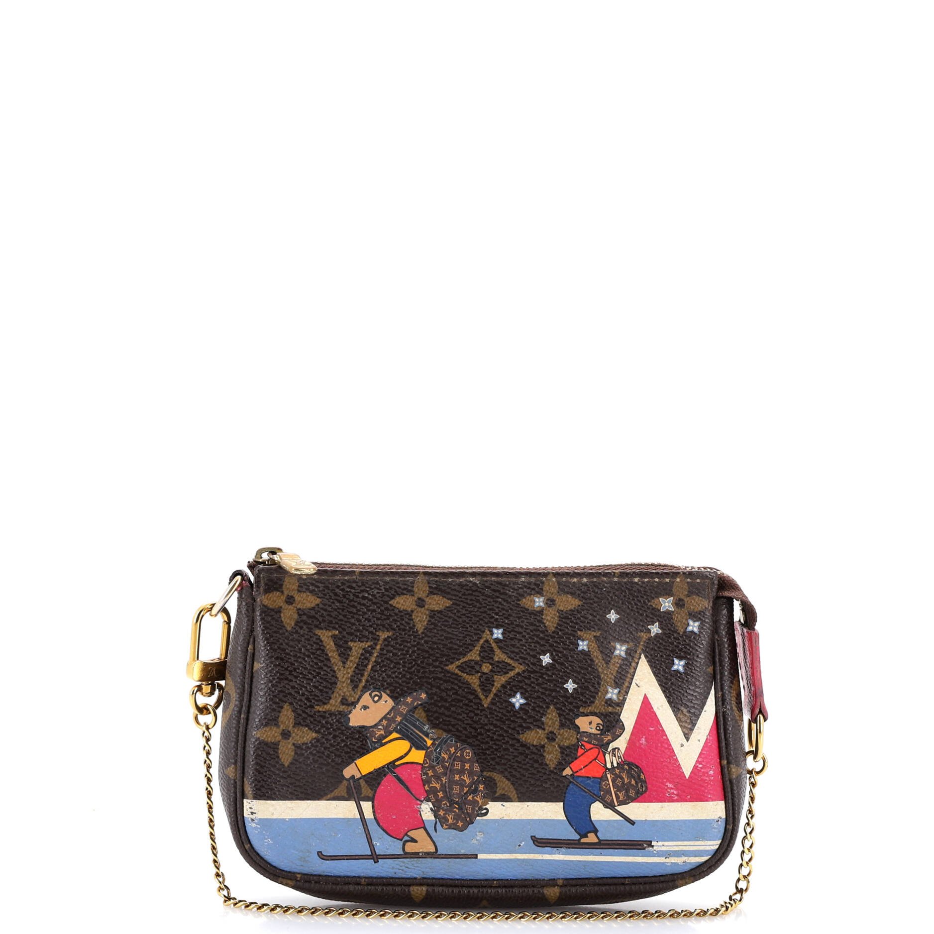 Pochette Accessoires Limited Edition Christmas Animation Monogram Canvas Mini
