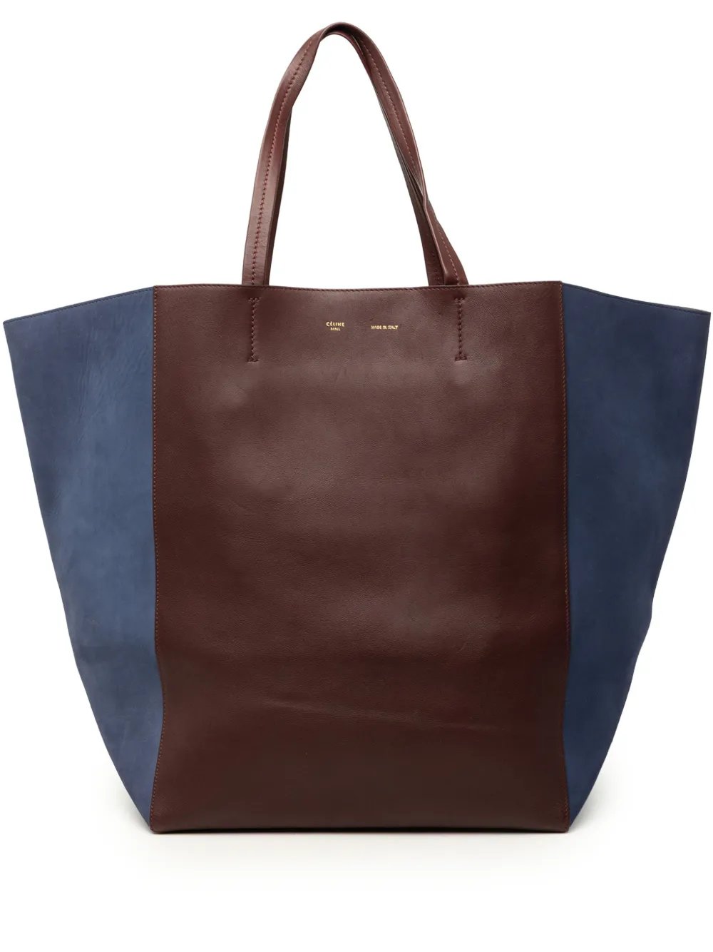 2012 Large Bicolor Suede and Calfskin Phantom Cabas tote bag