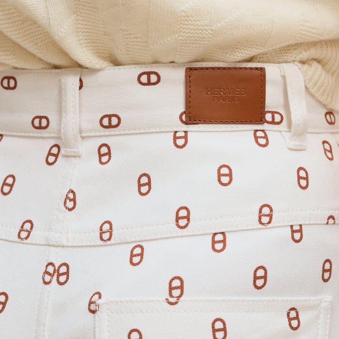 Marron Fauve "Chaine d'Ancre" Bootcut Pants