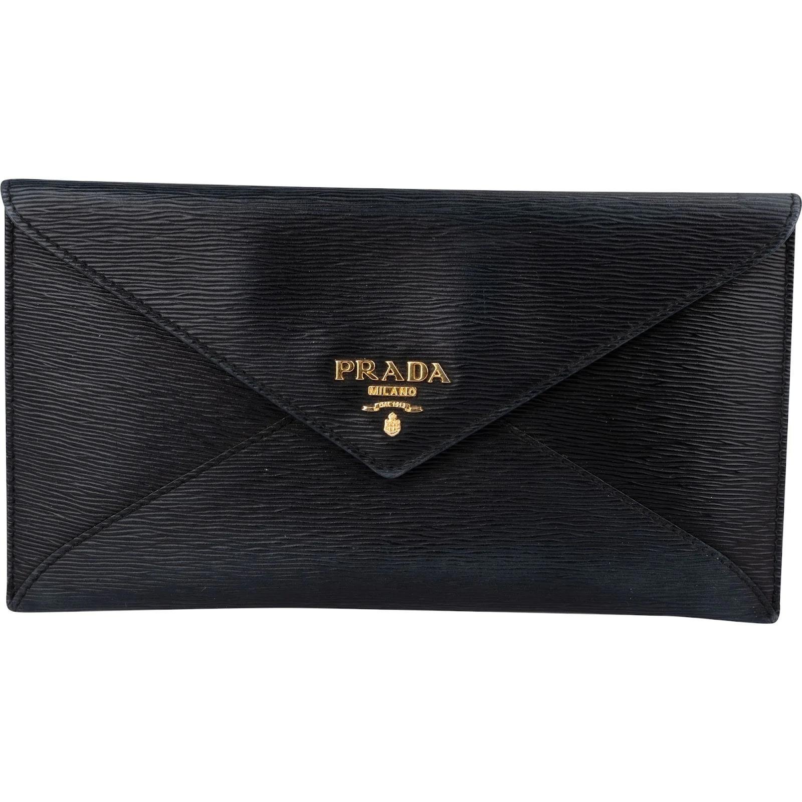 Leather clutch bag