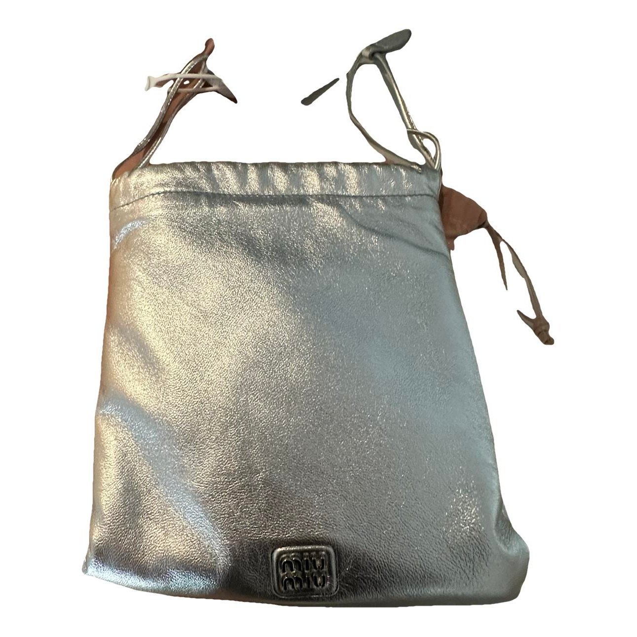 Leather clutch bag
