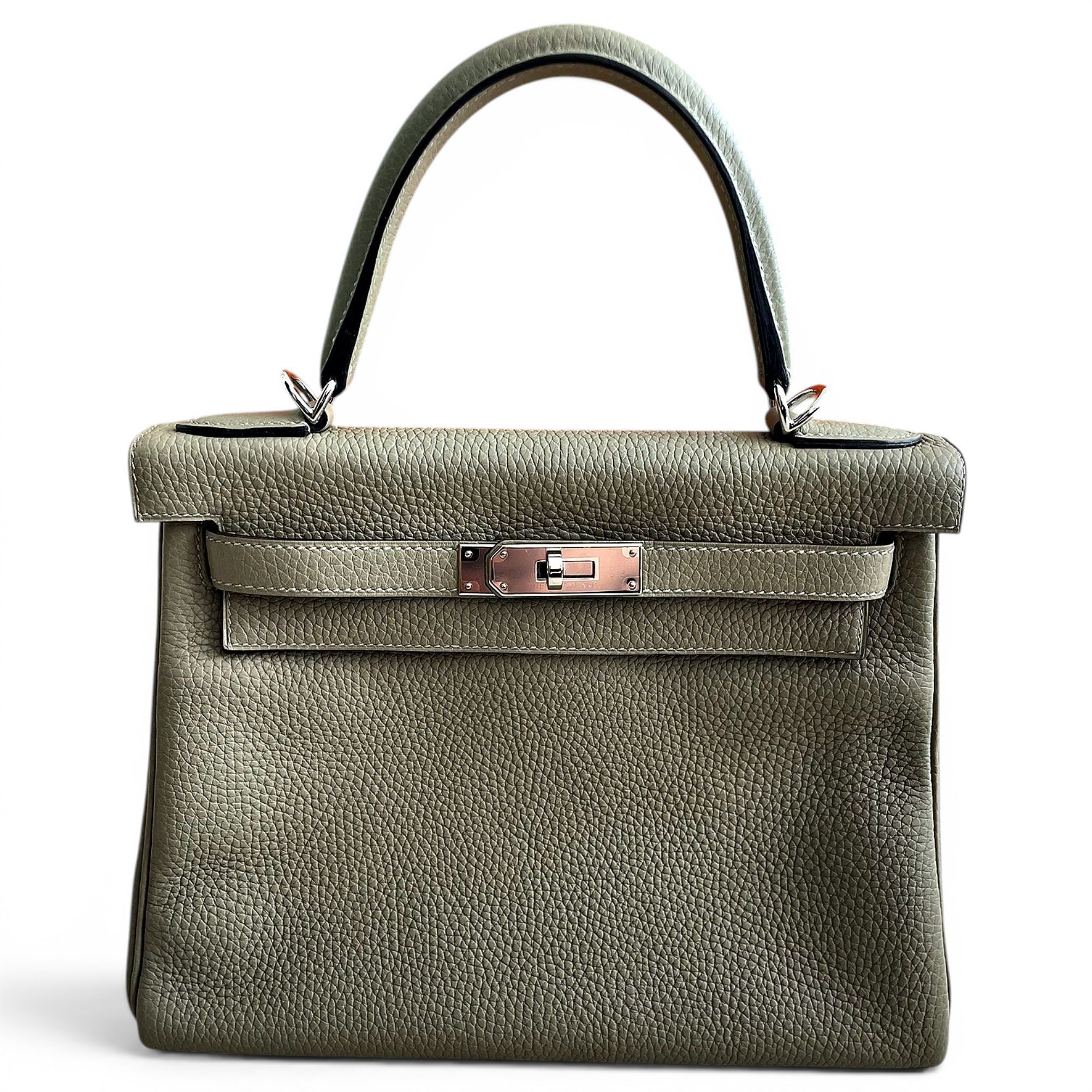 Hermes Kelly 28 Handbag Sauge Clemence Leather 2021