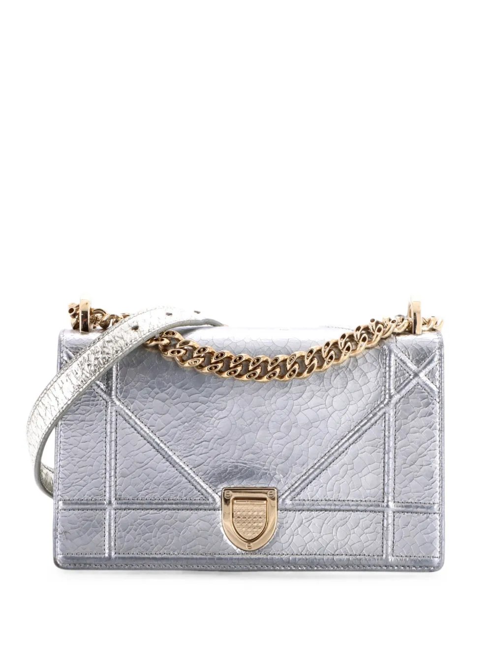 Dior Diorama Flap Bag Crackled Deerskin Small shoulder bag