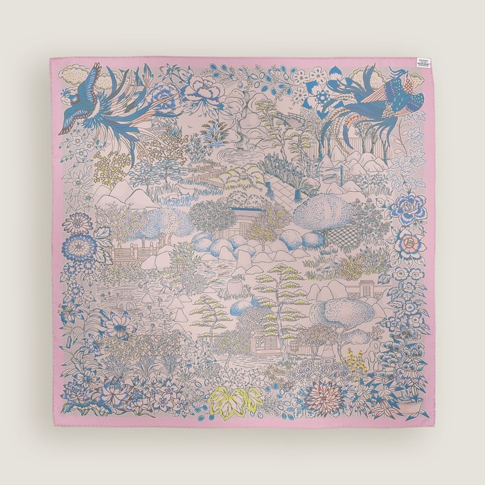 Mille Feuilles De Soie Double Face Scarf 90