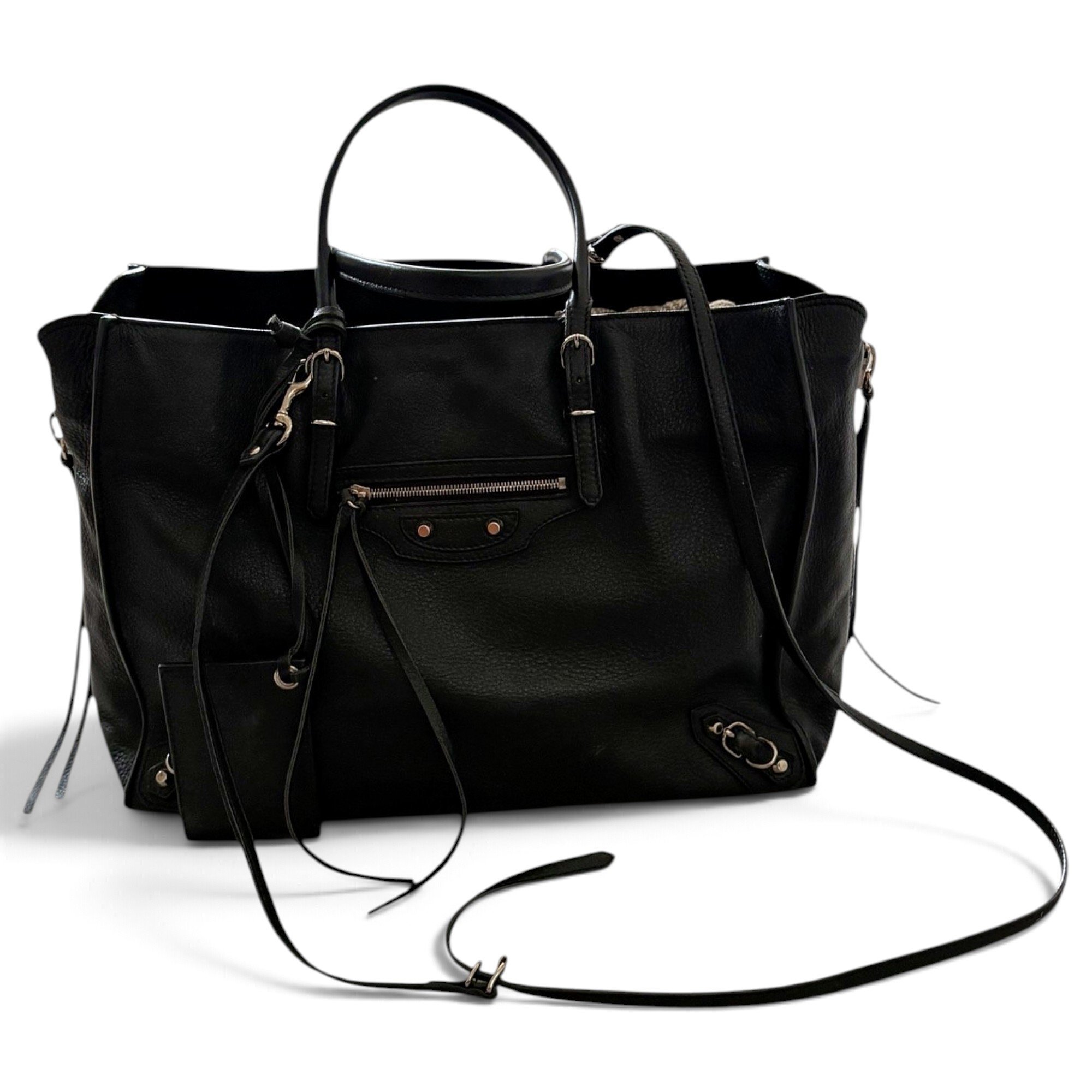 Papier leather tote