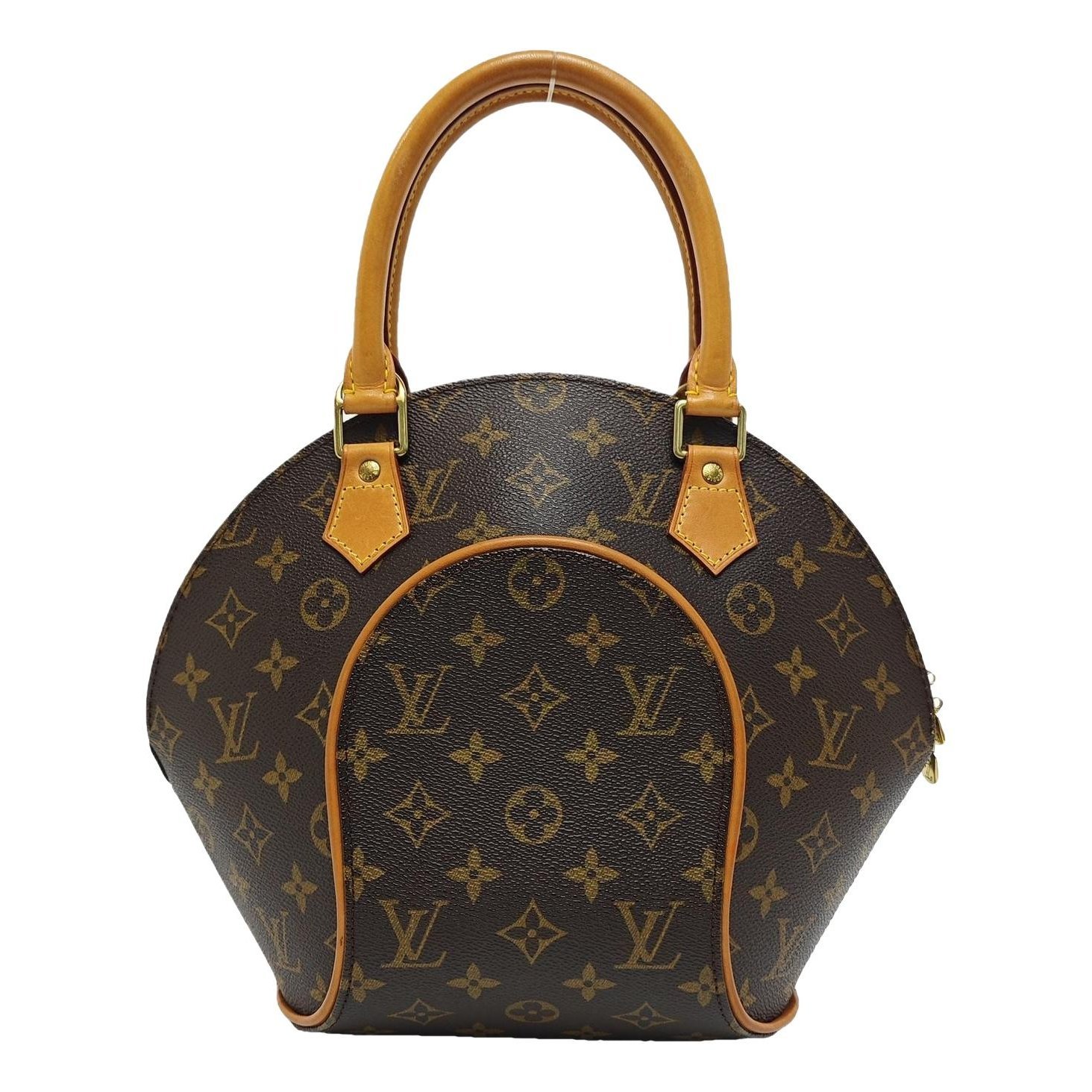 Ellipse leather handbag