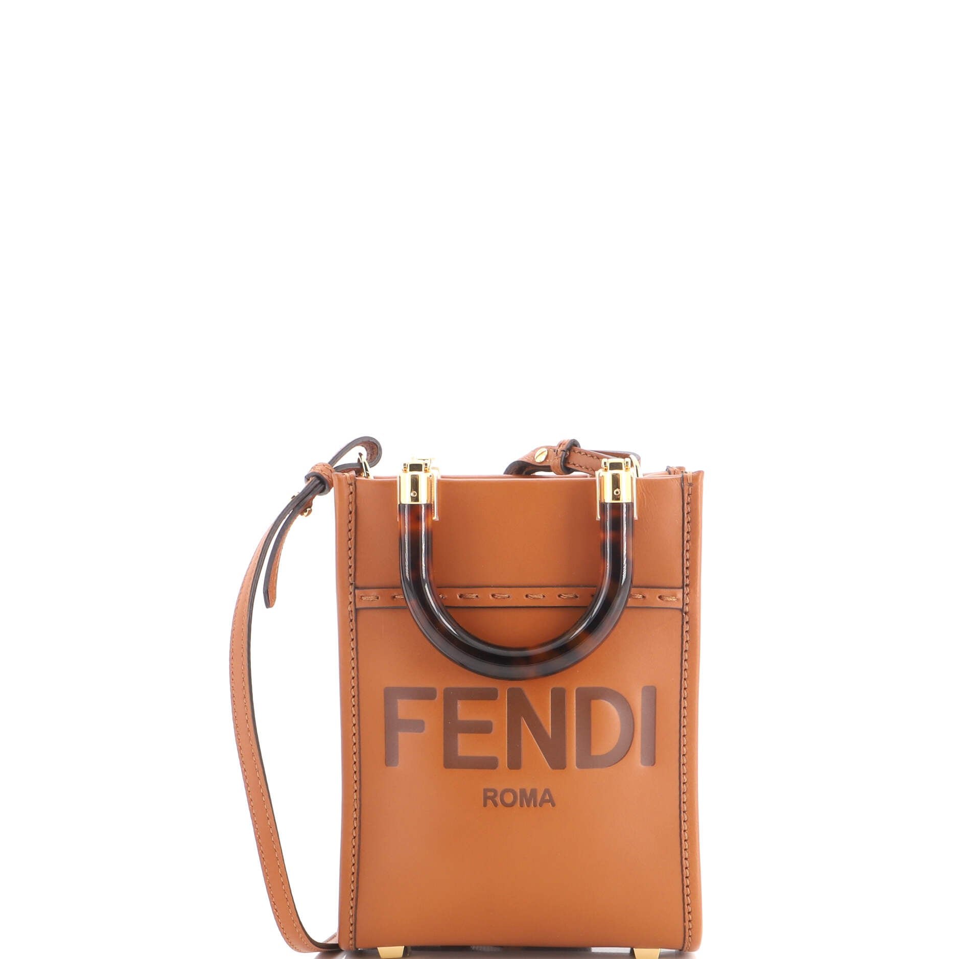 Sunshine Shopper Tote Leather Mini