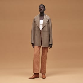Caban en cuir