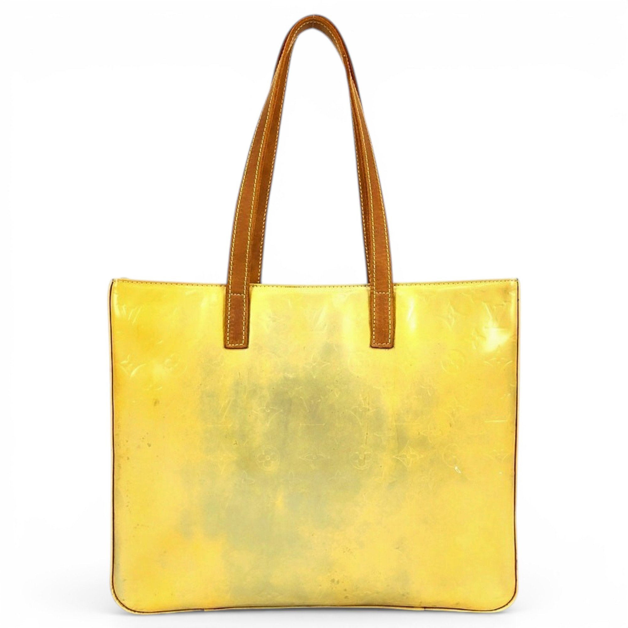 Patent leather handbag