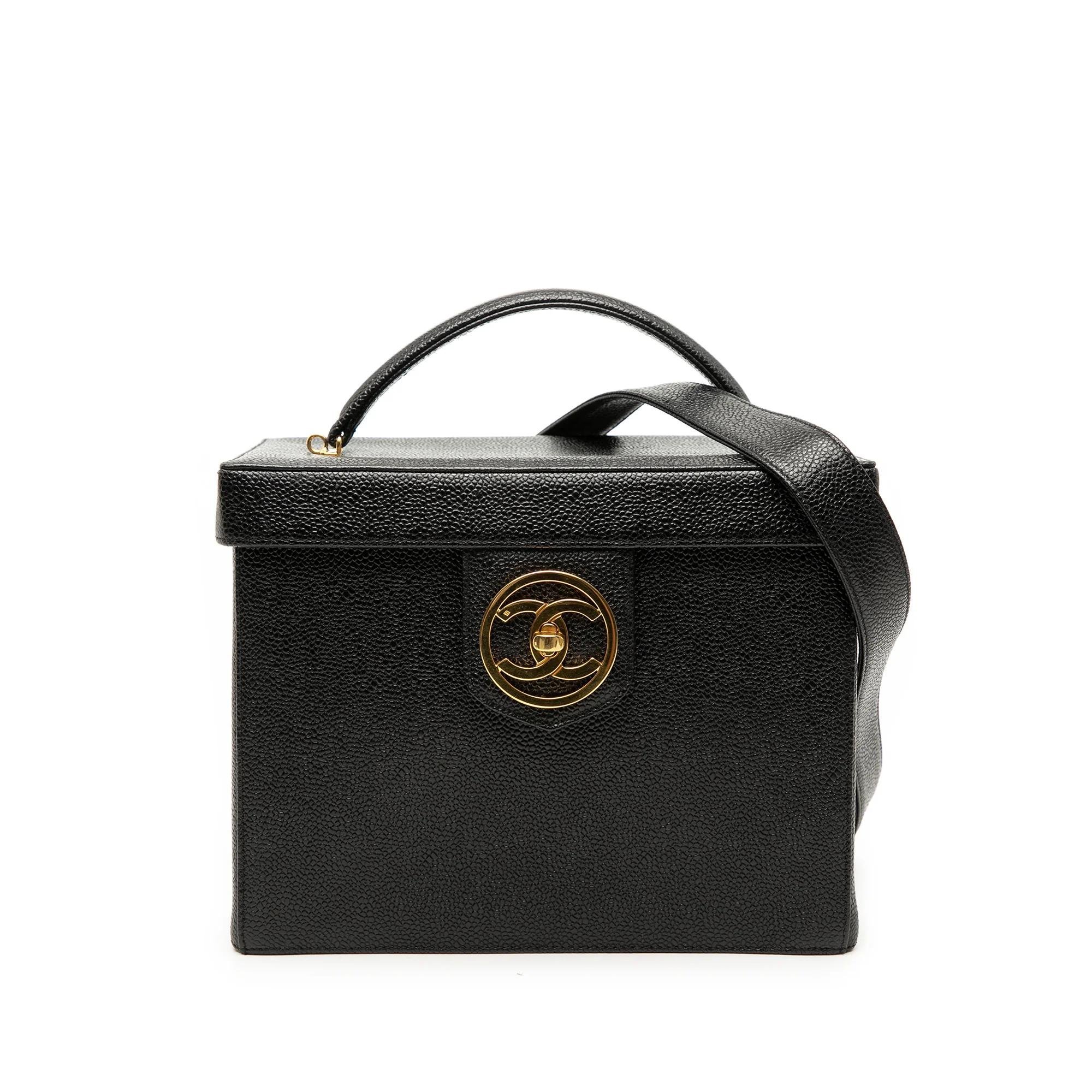 Leather vanity case
