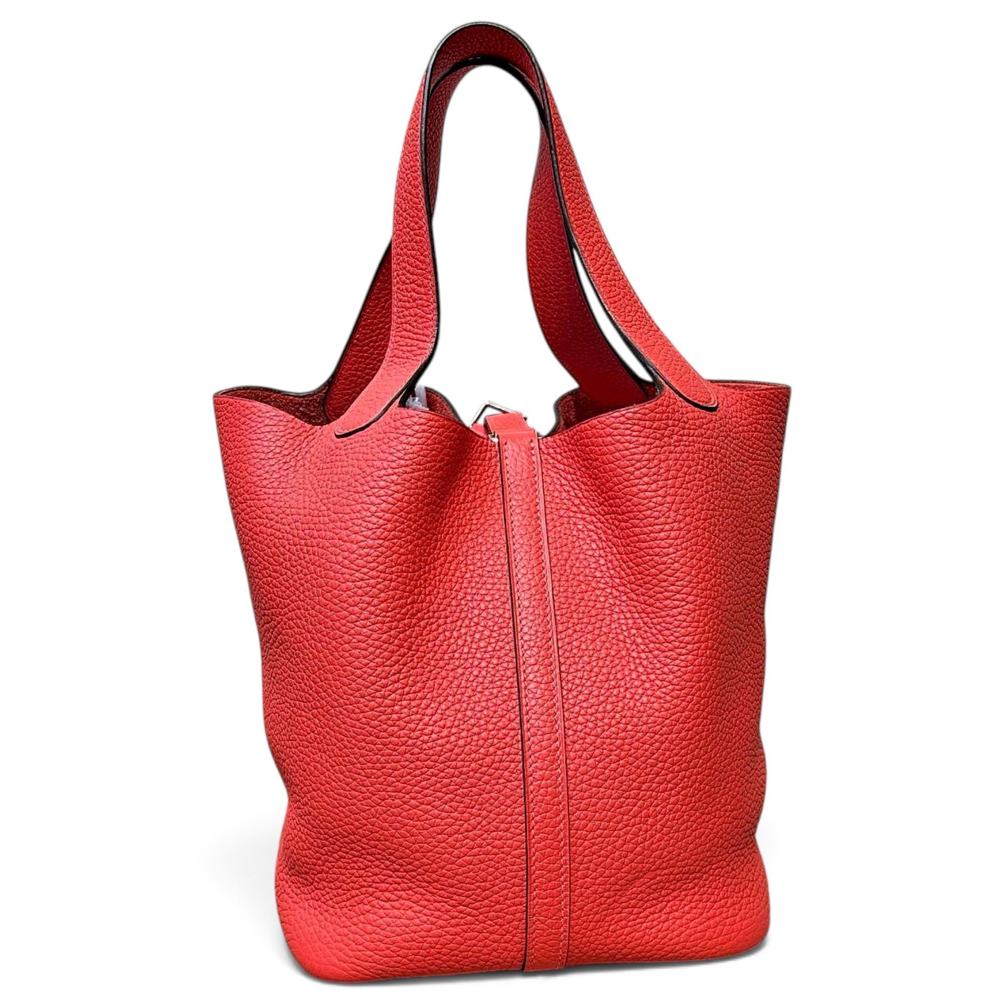 Picotin leather tote