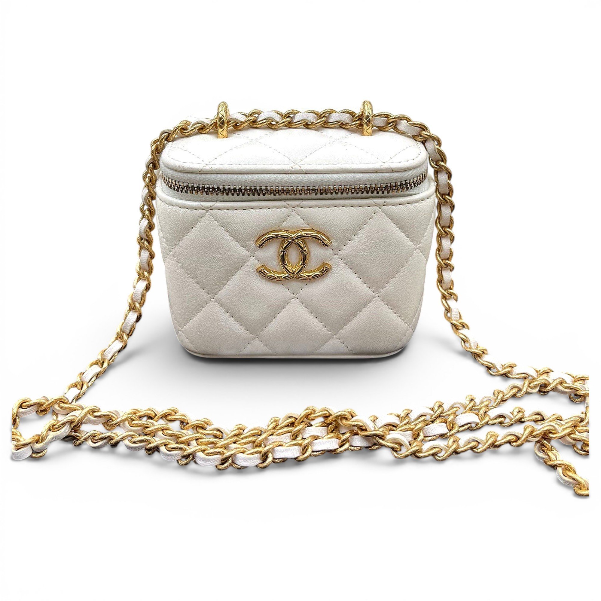 Trendy CC Vanity leather handbag