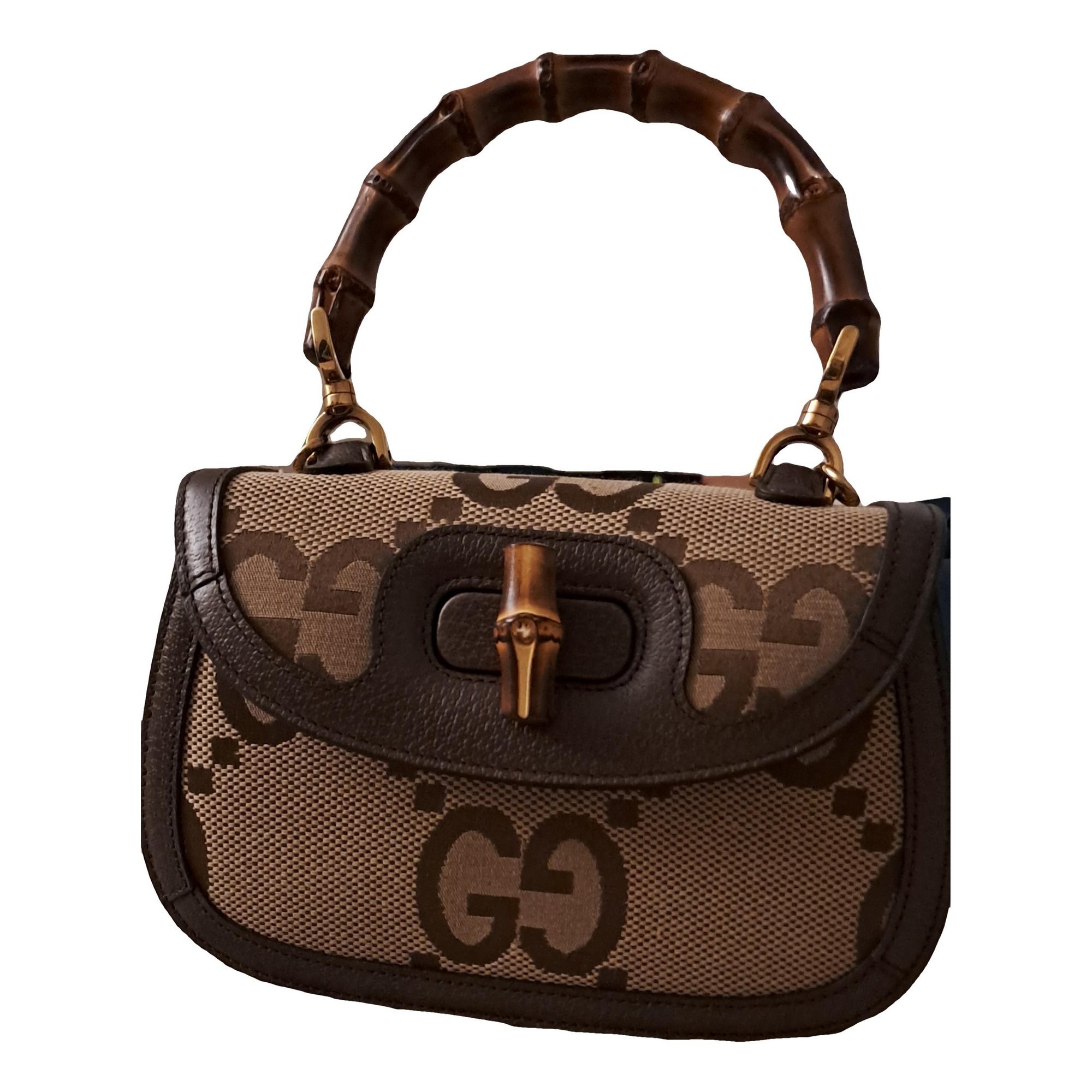 Bamboo leather handbag